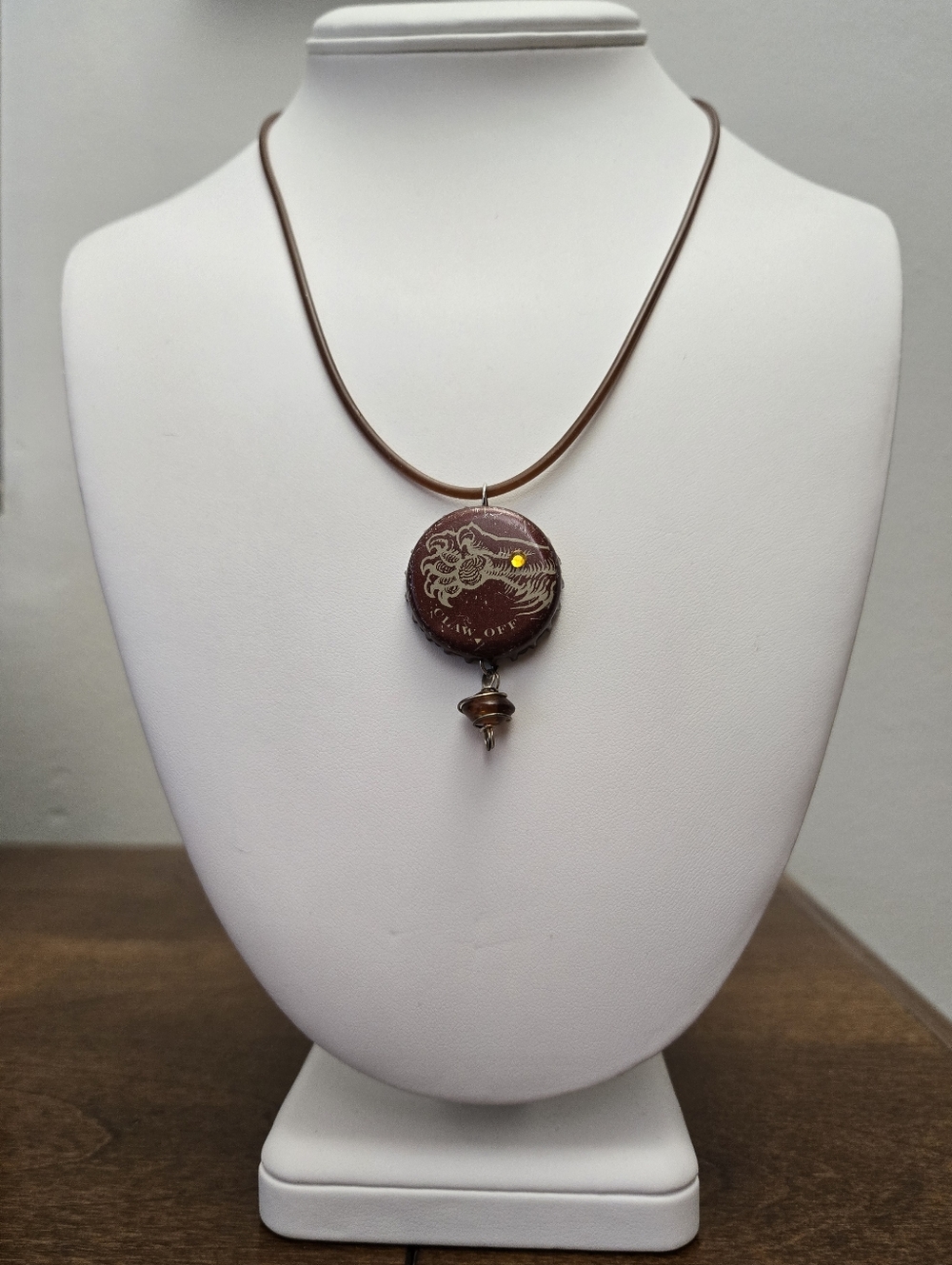 Beer Bottle Cap Necklace - Claw Off